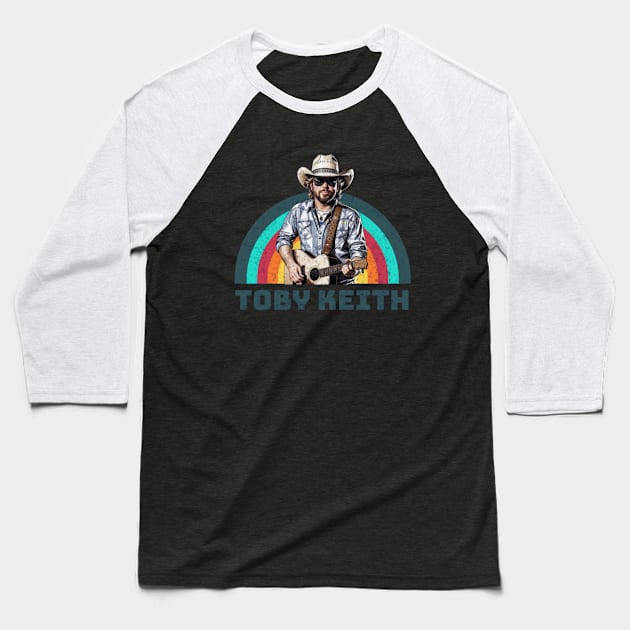 toby// singer vintage country music v43 Baseball T-Shirt by jekoba